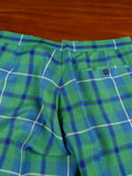 26/0985 vintage bespoke tailored tartan evening dress trouser w/ frogmouth pockets 30-34