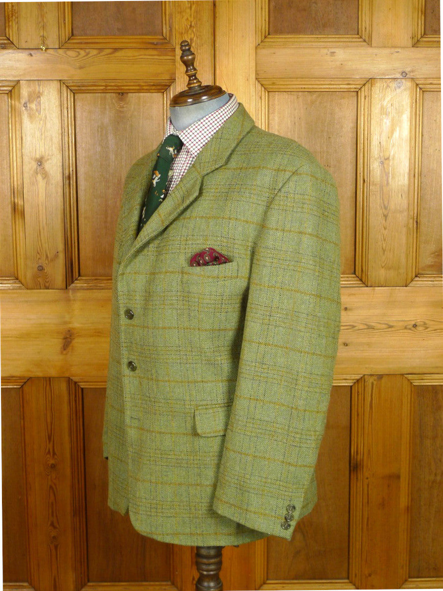 26/1010 p&j haggart of aberfeldy green wp check tweed jacket 48 regular