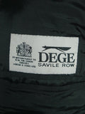 26/1006 immaculate 2000 dege savile row bespoke grey worsted wool 3-piece suit plus spare trouser 40 regular