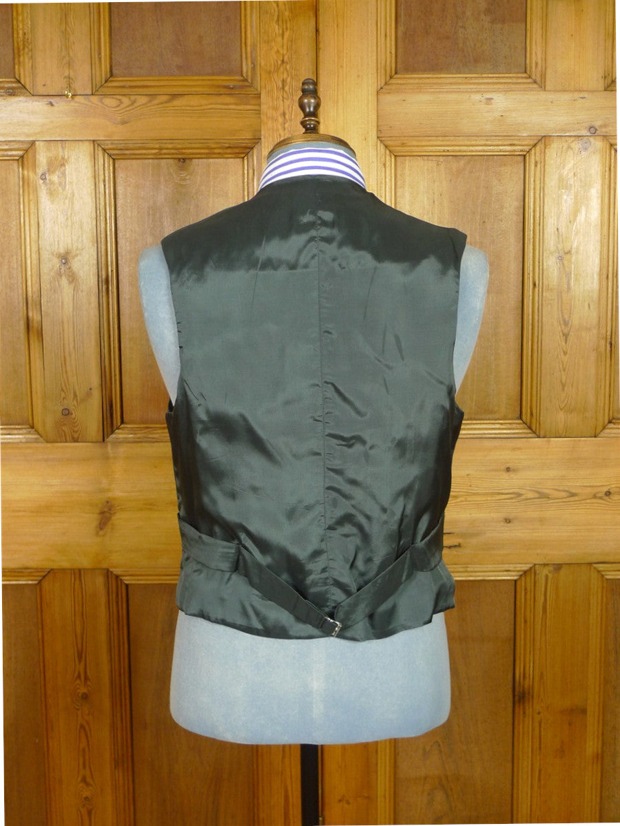 26/1006 immaculate 2000 dege savile row bespoke grey worsted wool 3-piece suit plus spare trouser 40 regular