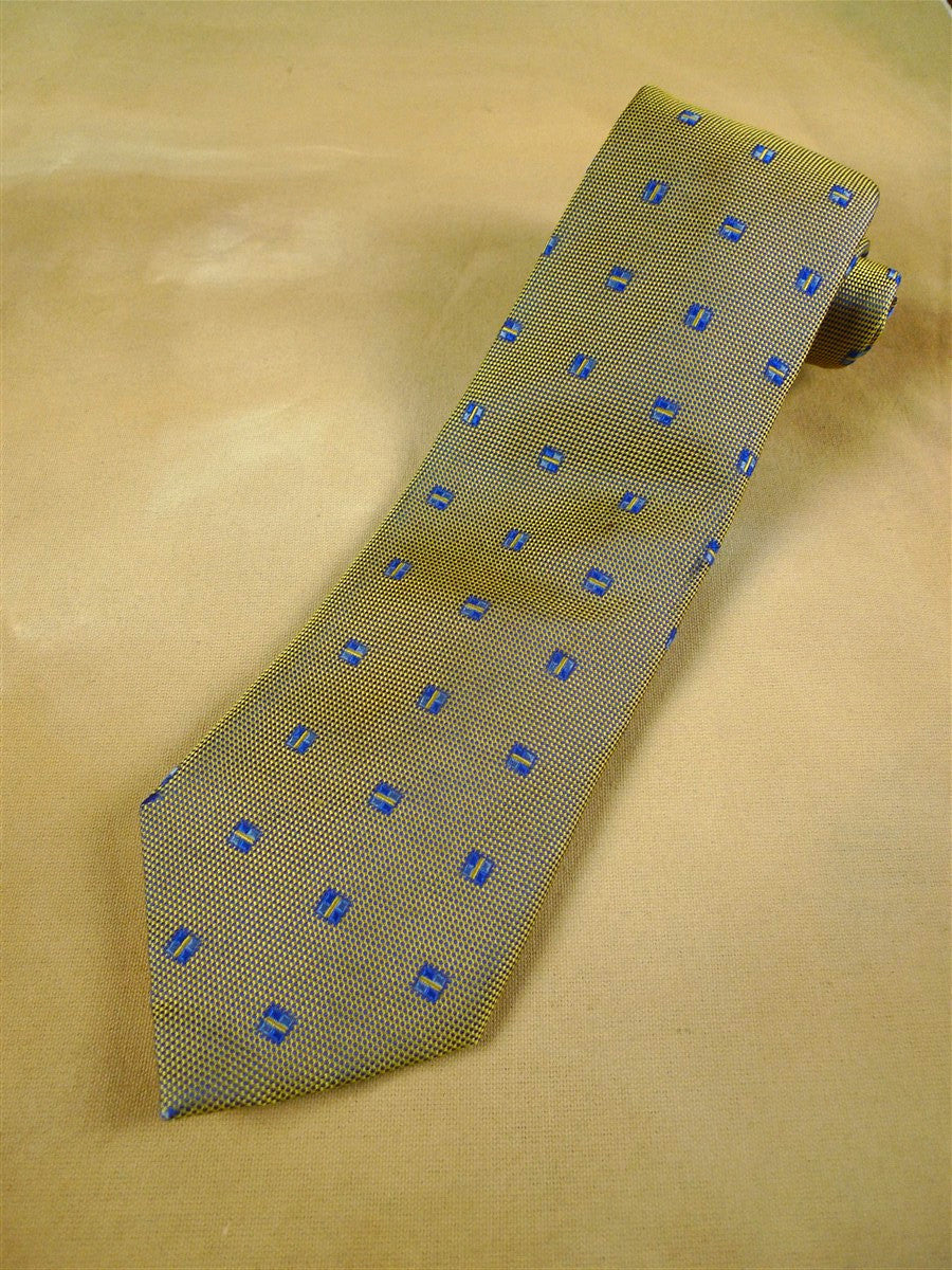 26/1003 new & lingwood gold / blue woven silk tie