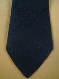 26/1005 dunhill london blue / red & green pattern silk tie