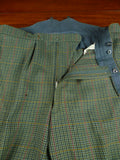 26/1016 vintage john g hardy bespoke green gun check tweed plus 2s 42-46