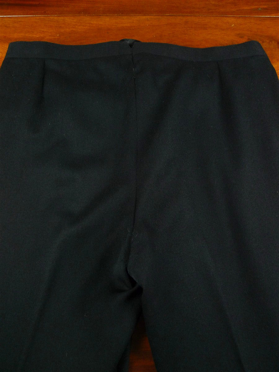 26/1048 vintage savile row bespoke black barathea wool high-rise evening trouser 38-42