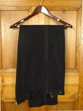 26/1049 vintage 1938 hector powe bespoke black wool high-rise evening trouser 34-39