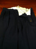 26/1049 vintage 1938 hector powe bespoke black wool high-rise evening trouser 34-39