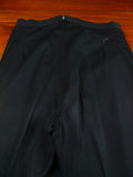 26/1049 vintage 1938 hector powe bespoke black wool high-rise evening trouser 34-39
