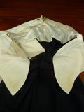 26/1049 vintage 1938 hector powe bespoke black wool high-rise evening trouser 34-39