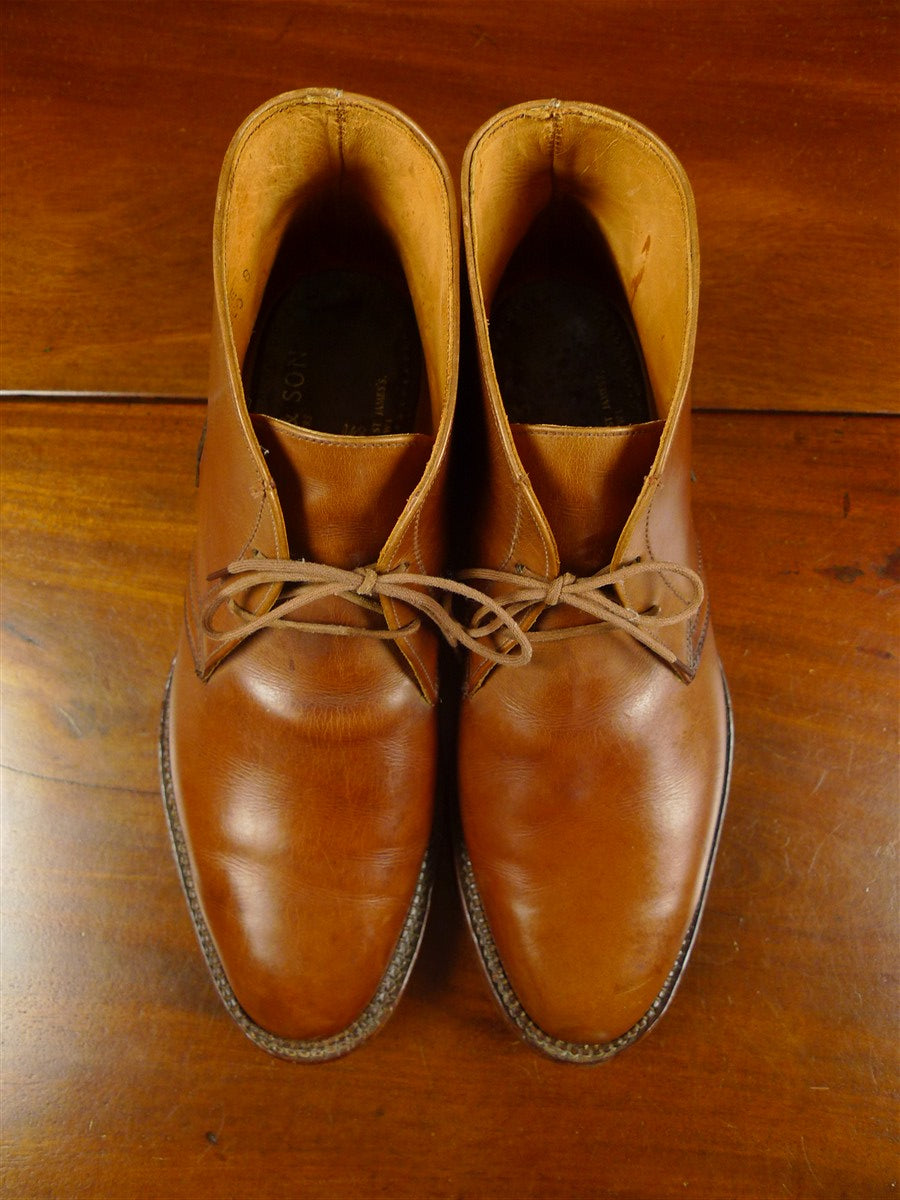 26/1059 vintage foster & son jermyn street cognac brown leather chukka boot uk 8
