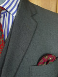 26/1045 vintage 1996 dege savile row bespoke grey worsted twill suit jacket & matching waistcoat 40-41 short to regular