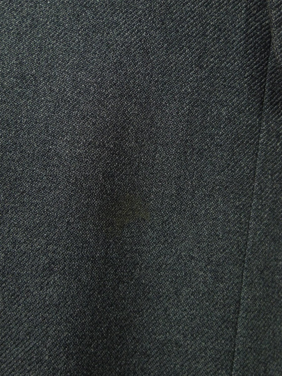 26/1045 vintage 1996 dege savile row bespoke grey worsted twill suit jacket & matching waistcoat 40-41 short to regular
