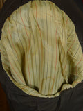 26/1045 vintage 1996 dege savile row bespoke grey worsted twill suit jacket & matching waistcoat 40-41 short to regular