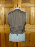 26/1045 vintage 1996 dege savile row bespoke grey worsted twill suit jacket & matching waistcoat 40-41 short to regular
