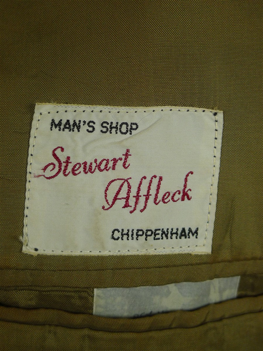 26/1037 vintage heavyweight green keepers tweed hacking jacket 42 short