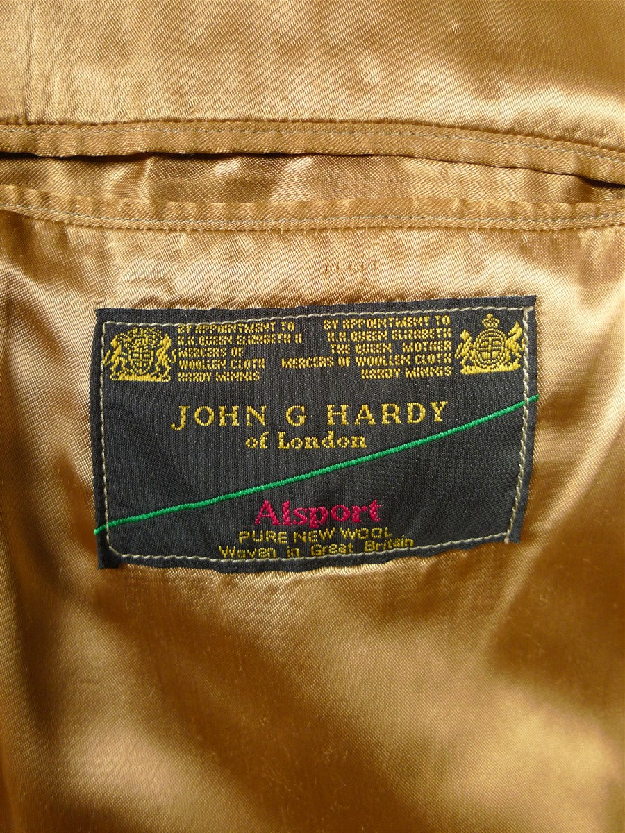 26/1038 immaculate vintage welsh & jefferies john g hardy cloth wp check tweed jacket 42 short to regular