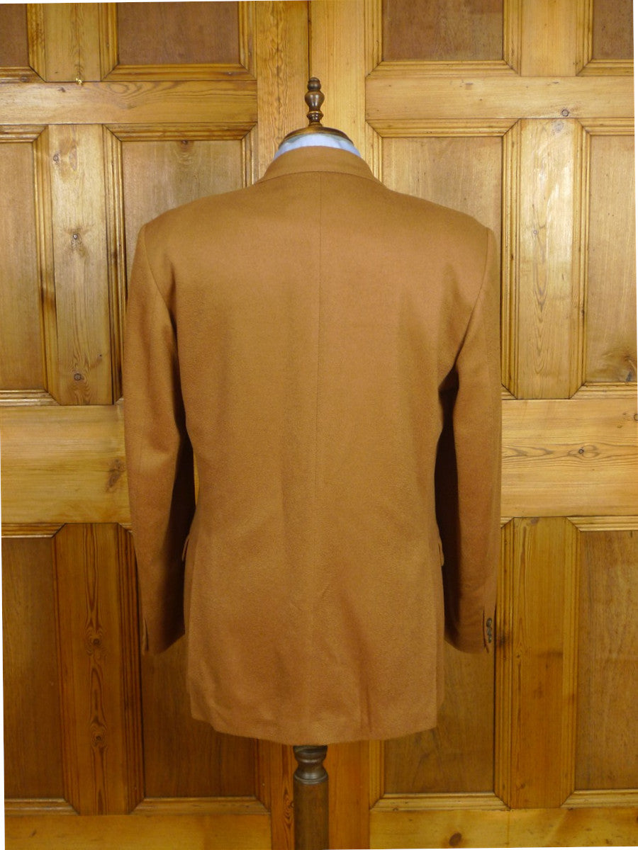 26/1039 immaculate vintage daks 100% cashmere camel blazer 44 long