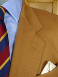 26/1039 immaculate vintage daks 100% cashmere camel blazer 44 long