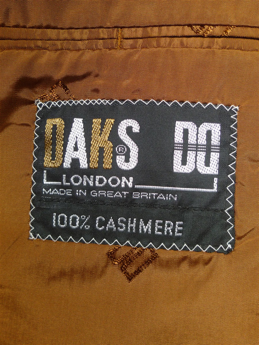 26/1039 immaculate vintage daks 100% cashmere camel blazer 44 long
