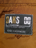 26/1039 immaculate vintage daks 100% cashmere camel blazer 44 long
