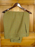 26/1046 heavyweight green wp check tweed shooting breeks 40-44