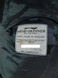 26/1041 dege & skinner 2013 savile row bvespoke grey worsted suit 44 regular (portly cut)