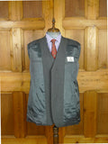 26/1041 dege & skinner 2013 savile row bvespoke grey worsted suit 44 regular (portly cut)