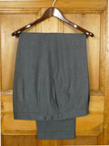 26/1047 immaculate dege & skinner savile row bespoke grey worsted high-rise trouser 40-45
