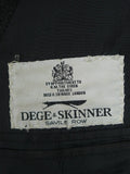 26/1043 dege & skinner 2011 savile row bespoke charcoal grey worsted flannel suit 46 regular