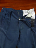 26/1056 huntsman 1995 savile row bespoke dark blue birds-eye weave d/b worsted suit 42 regular