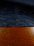 26/1056 huntsman 1995 savile row bespoke dark blue birds-eye weave d/b worsted suit 42 regular