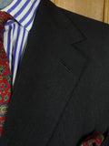26/1057 dege & skinner 2004 savile row bespoke charcoal grey 3-button worsted suit 44 regular (portly cut)