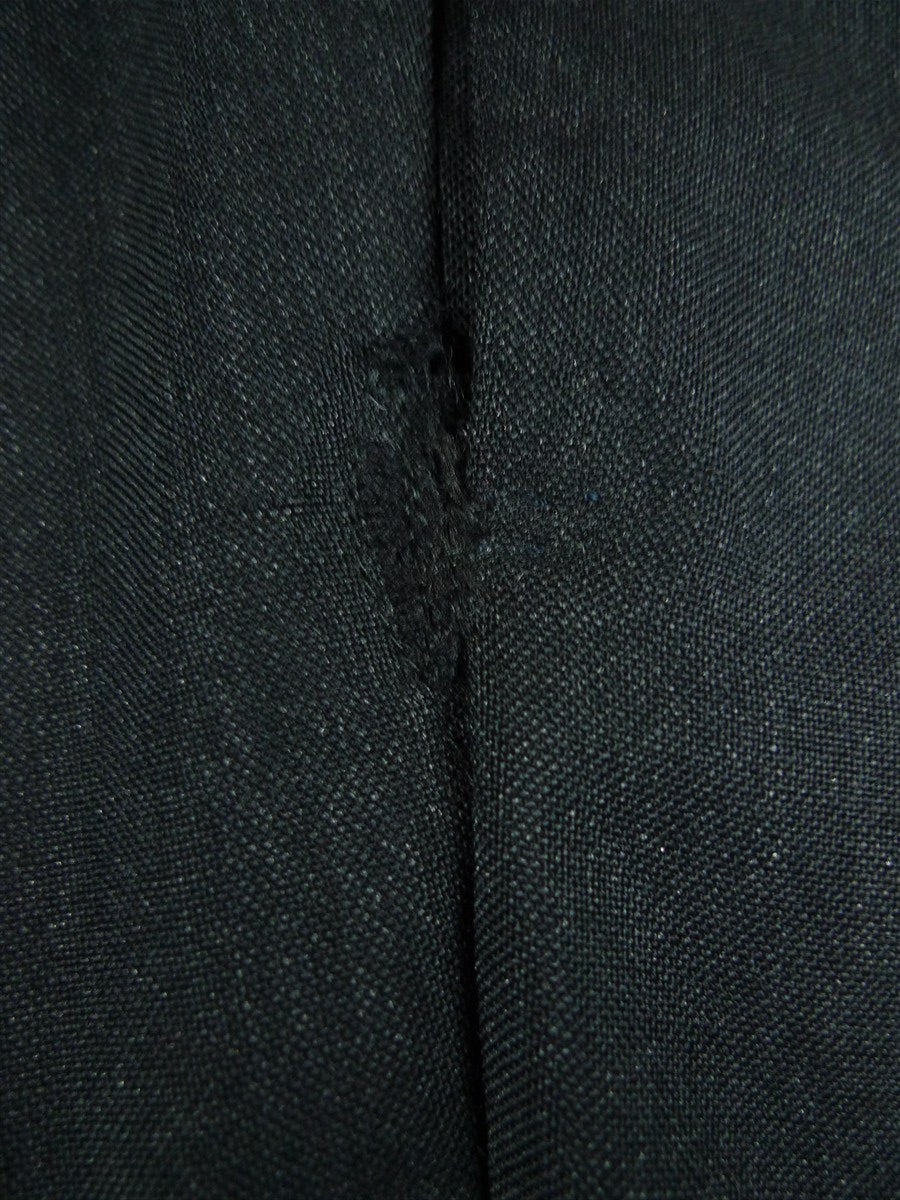 26/1057 dege & skinner 2004 savile row bespoke charcoal grey 3-button worsted suit 44 regular (portly cut)