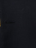 26/1069 dege & skinner 2001 savile row bespoke navy blue hopsack blazer w/ brass club buttons 48 regular