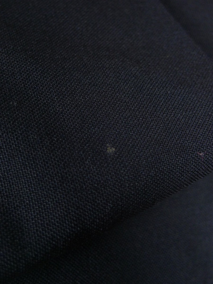 26/1069 dege & skinner 2001 savile row bespoke navy blue hopsack blazer w/ brass club buttons 48 regular