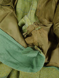 26/1082 dege & skinner 2000 savile row bespoke heavyweight green wp check tweed suit w/ trouser & breeks 45 regular