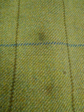 26/1082 dege & skinner 2000 savile row bespoke heavyweight green wp check tweed suit w/ trouser & breeks 45 regular