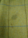 26/1082 dege & skinner 2000 savile row bespoke heavyweight green wp check tweed suit w/ trouser & breeks 45 regular