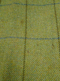 26/1082 dege & skinner 2000 savile row bespoke heavyweight green wp check tweed suit w/ trouser & breeks 45 regular