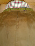 26/1083 vintage dege & skinner 2005 savile row bespoke brown wp check tweed sports jacket 46 regular to long