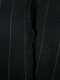 26/1085 vintage 1983 dege & sons savile row bespoke heavyweight charcoal grey pin-stripe 4-piece suit (jkt, vest, 2 pr trs) 40 regular