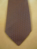 26/1075 immaculate hermes copper pattern silk tie 759031T