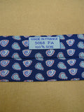 26/1077 hermes blue / grey & red pattern silk tie 5068pa