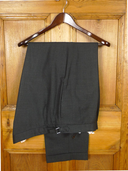 26/1088 dege & skinner 2003 savile row bespoke grey wool trouser 40-44