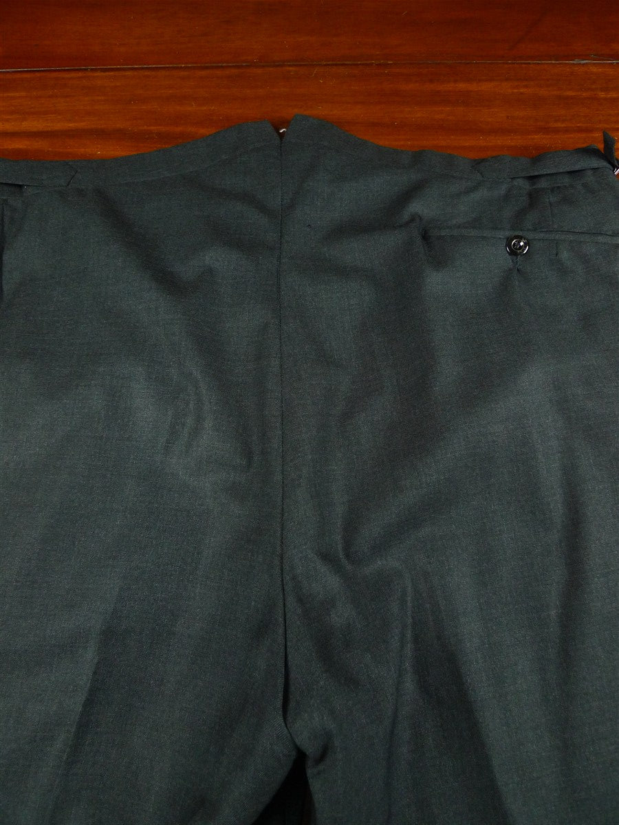 26/1088 dege & skinner 2003 savile row bespoke grey wool trouser 40-44