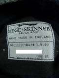26/1080 dege & skinner 2019 savile row bespoke navy blue worsted twill suit 43 regular (portly cut)