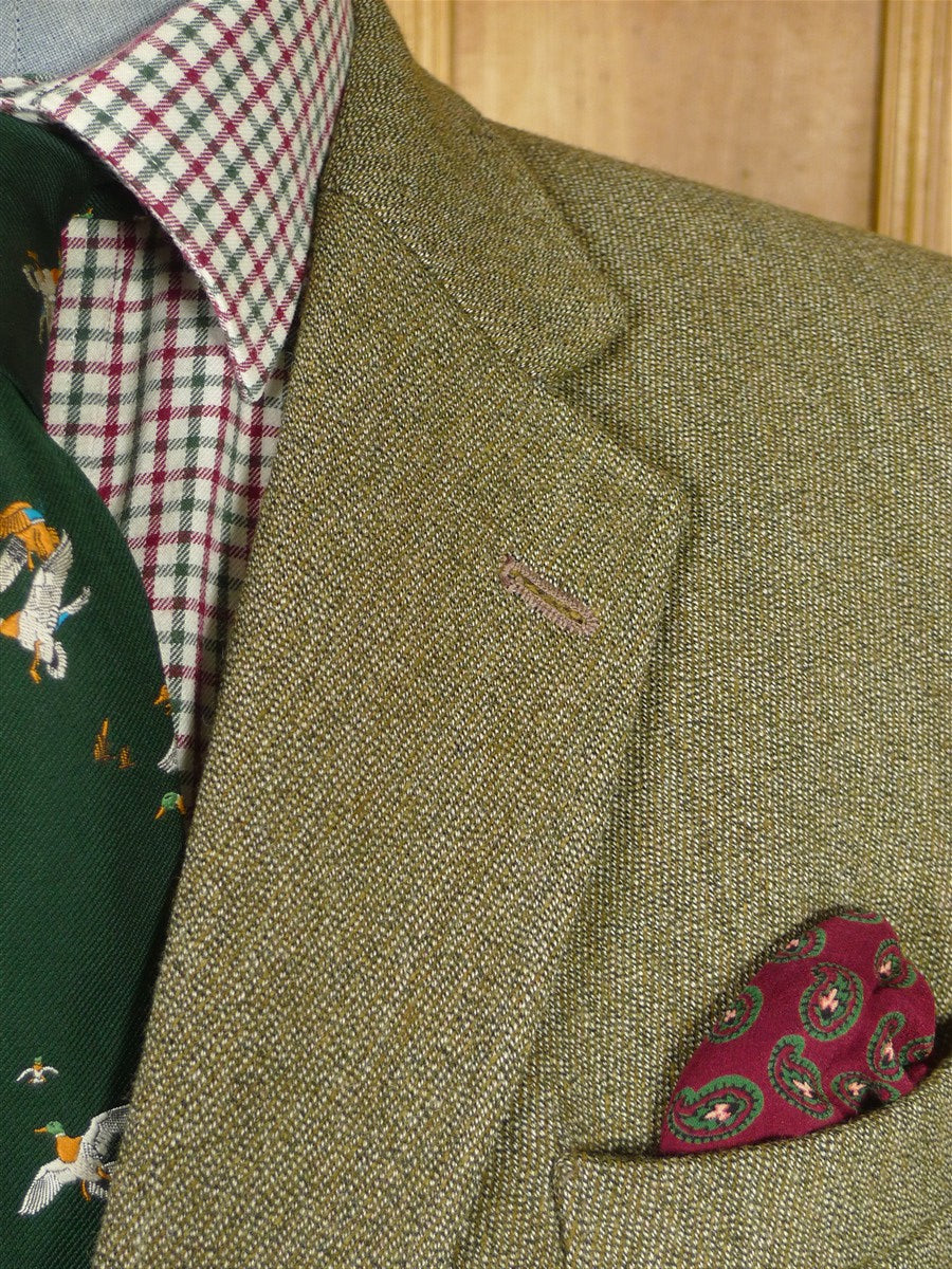 26/1081 vintage harry hall green keepers tweed riding / hacking jacket 44-45 regular to long