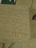 26/1081 vintage harry hall green keepers tweed riding / hacking jacket 44-45 regular to long