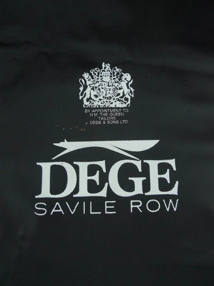 26/1092 dege savile row bespoke black suit bag carrier