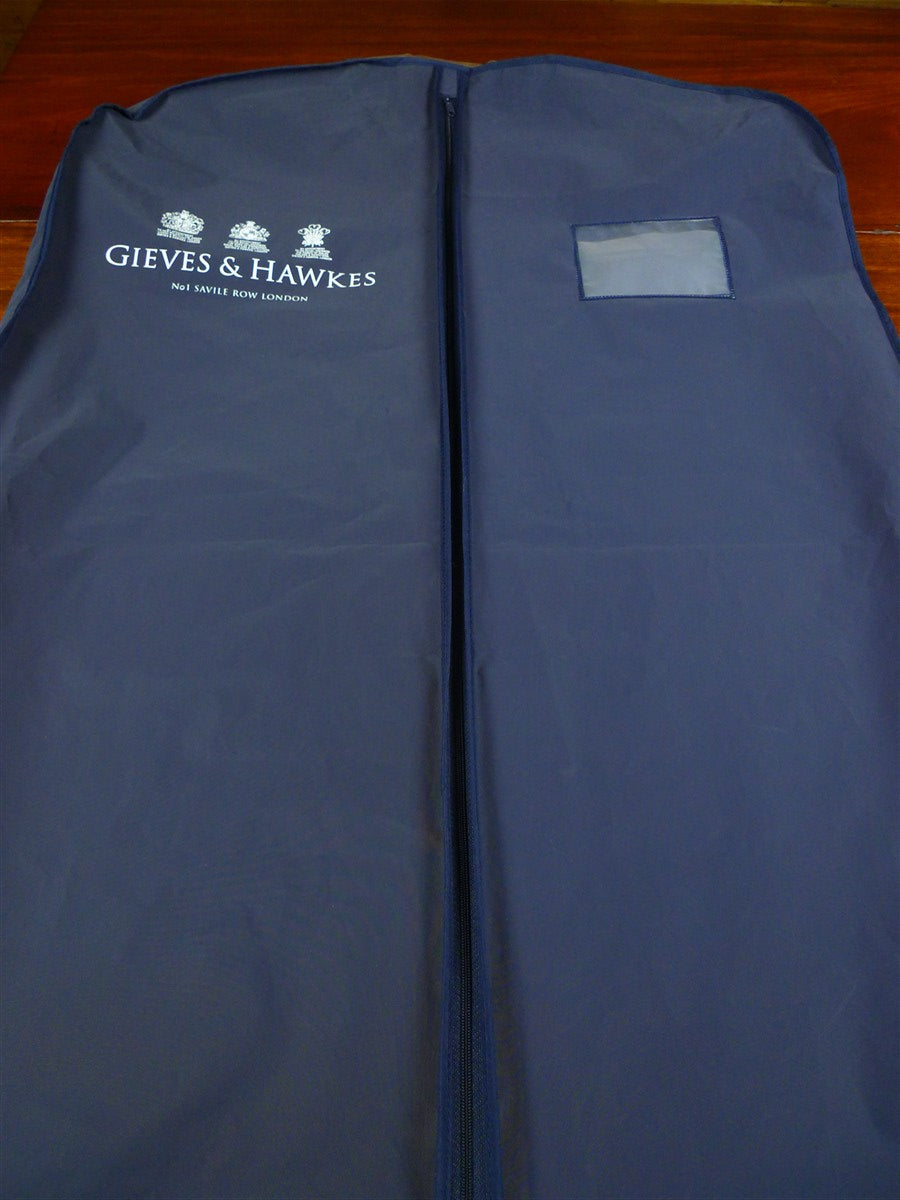 26/1097 gieves & hawkes savile row bespoke blue suit bag carrier