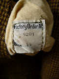 26/1091 near immaculate invertere brown check weave raglan field coat overcoat 44-46
